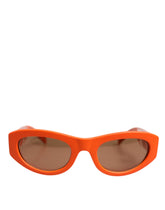 Dolce & Gabbana Orange Reborn To Live Oval Frame Logo Eyewear Sunglasses -   -  Dolce & Gabbana.